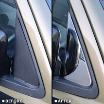 ハイゼット トラック S500P S510P 前期 ドアミラー ベース カバー ステンレス磨き 鏡面 左右セット ガーニッシュ サイド 土台 ジャンボ_画像2