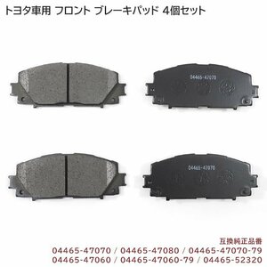 カローラフィールダー ハイブリッド NKE165G フロント ブレーキパッド 左右 4枚 セット 互換品 04465-47070 04465-47080 等 新品 トヨタ