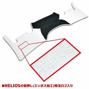 HELIOS 200系 ハイエース ワイド S-GL フロント デッキカバー ホワイト x ブラック 高品質 PVC レザー ヘリオス 1型 2型 3型 4型 5型 6型の画像4