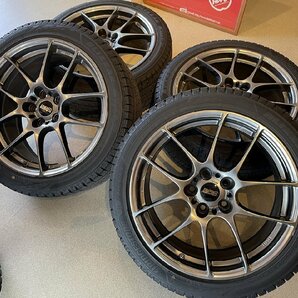 ◇美品◇ 245/40R18 BBS RF516 FORGED アルミホイール BS ブリジストン VRX3 スタッドレス 4本セット アウディ Audi A4など新潟市の画像1