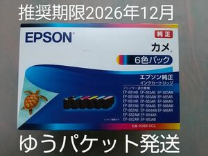 《迅速発送》【新品・未使用】【 エプソン】 カメ KAM-6CL 6色パック 【 純正】インク EPSON インクカートリッジ