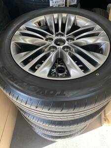  new model Alphard new car removing grade Z 40 series new car mileage 7 kilo 4 pcs set 225/60R18 postage payment on delivery TOYO Toyo Pro kses comfort Shizuoka 