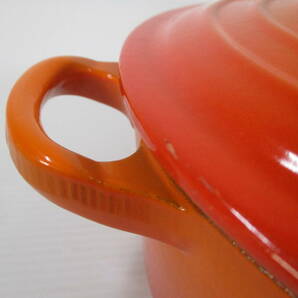 2403605-053 LE CREUSET ルクルーゼ ココット ロンド 20cm 2.6L オレンジ 箱付の画像6