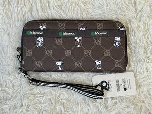 レスポートサック LeSportsac TECH WALLET WRISTLET ウォレット 長財布　U034 スヌーピーレモノグラム