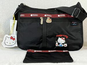 新品 レスポートサック LeSportsac 7507 DELUXE EVERYDAY BAG キティバージョンブラック