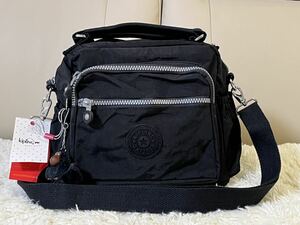 KIPLING キプリング 新品 2WAY ショルダーパック 手提げバッグ 定番のブラック