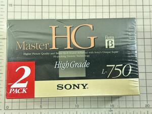 B【新品】SONY ソニー ベータ用 ビデオカセットテープ Master HG L-750 2巻パック [2L-750MHGB]
