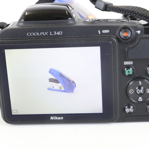 【動作確認OK】NIKON L340 ニコン COOLPIX カメラ ブラックボディ 黒 コンパクトカメラ 写真 撮影 趣味 デジタルカメラ 005IDAIA96の画像2