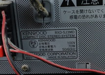 【動作未確認】KENWOOD LS-SJ3-N/RXD-SJ3MD ケンウッド CD/MD/カセットコンポ スピーカー システムコンポ 再生 オーディオ機器 003IPDIA30_画像2