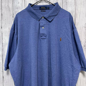 ラルフローレン Ralph Lauren PIMA SOFT TOUCH 半袖シャツ ポロシャツ メンズ ワンポイント コットン100% 2XLTサイズ 5‐568
