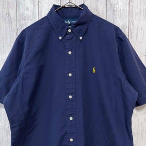 ラルフローレン Ralph Lauren CLASSIC FIT 半袖シャツ メンズ ワンポイント コットン100% Mサイズ 5‐580