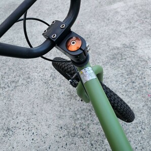 【美品】BMX 自転車 ストリート 20インチ 艶消しカーキ ブレーキ付の画像7