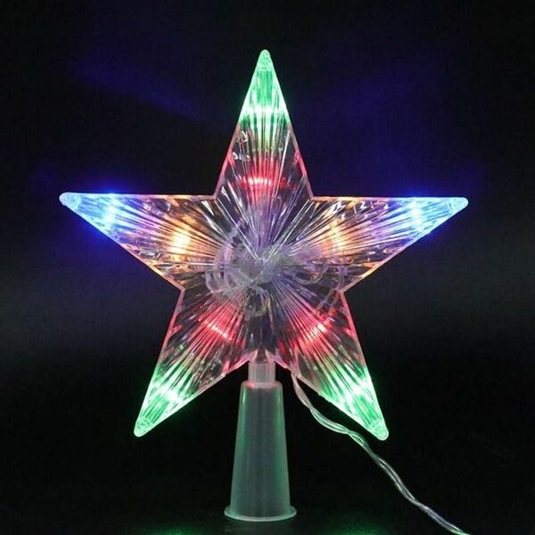 ツリートップ クリスマス スター 光る オーナメント 星 LED 飾り おしゃれ LEDイルミネーション