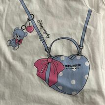 ☆Pupil House☆ピューピルハウス☆ハートポシェットTシャツ☆ホワイト100cm☆メゾピアノ☆プティマイン☆エニィファム☆_画像3