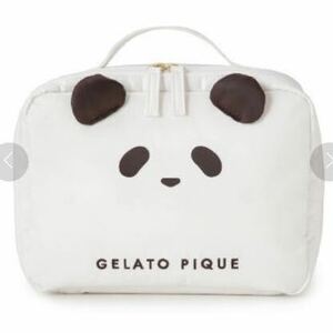 新品未使用タグ付き！gelato pique☆ジェラートピケ☆パンダおむつポーチ☆くま☆ベビー☆