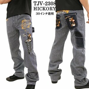 VANSON LEATHERS × TOM & JERRY Tom and Jerry [ regular price \22000+ tax ] Denim painter's pants TJV-2308 HICKORY 34 -inch 