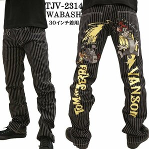 VANSON LEATHERS × TOM & JERRY トム アンド ジェリー 【定価\23800＋税】 デニムパンツ TJV-2314 WAB 32 インチの画像1