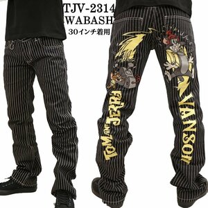 VANSON LEATHERS × TOM & JERRY トム アンド ジェリー 【定価\23800＋税】 デニムパンツ TJV-2314 WAB 38 インチ