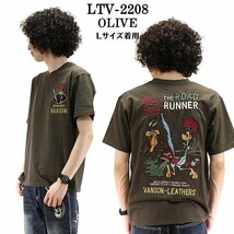 VANSON LEATHERS × LOONEY TUNES ルーニー テューンズ 【定価\8900＋税】 半袖TEE LTV-2208 OLIVE サイズ XL_画像1