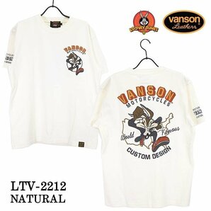 VANSON LEATHERS × LOONEY TUNES ルーニー テューンズ 【定価\8900＋税】 半袖TEE LTV-2212 WHITE サイズ Lの画像2