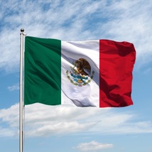 メキシコ 国旗 フラッグ 応援 送料無料 150cm x 90cm 人気 大サイズ 新品_画像1