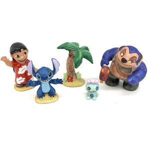 ◆KATOKOGEI×Disney 加藤工芸×ディズニー Lilo & Stitch フィギュリン◆ マルチカラー 陶器 置物 ジャンバ博士 スクランプ