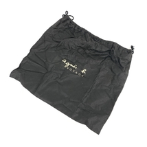 ◆agnes b. アニエスベー ハンドバッグ◆ ブラック レザー トップハンドル レディース bag 鞄_画像7