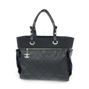 ◆CHANEL シャネル パリビアリッツGM トートバッグ◆A34210 12278056 ブラック コーティングキャンバス ココマーク レディース bag 鞄