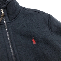 ◆POLO RALPH LAUREN ポロラルフローレン ジップアップ ジャケット M◆ ネイビー メンズ アウター ナッピングウール_画像6