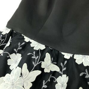 ◆Chesty チェスティ ノースリーブワンピース サイズ0◆ ブラック ポリエステル レディース 花柄刺繍 バタフライ刺繍の画像4