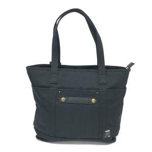 良好◆MOZ モズ ラージトートバッグ◆ZZCI-09A ブラック ナイロン 北欧 ユニセックス bag 鞄