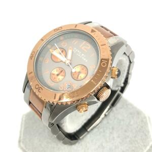 *MARC BY MARC JACOBS Mark by Mark Jacobs wristwatch chronograph *MBM3157 rose Gold × gunmetal ruSS men's watch 