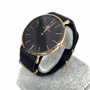 ◆Daniel Wellington ダニエルウェリントン コーンウォール 腕時計 クォーツ◆B40R31 ブラック/ゴールドカラー ユニセックス watch