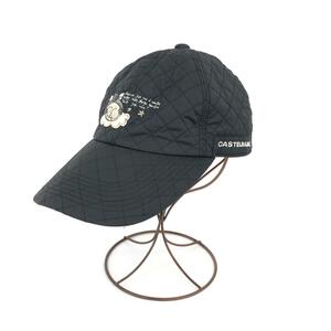 ◆CASTELBAJAC カステルバジャックスポーツ ナイロンキャップ F◆ ブラック キルティング ユニセックス 帽子 ハット hat 服飾小物