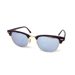 良好◆Ray-Ban レイバン クラブマスター サングラス◆RB3016 ブラウン ユニセックス 51□21 3N sunglasses 服飾小物