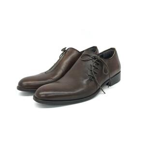 良好◆CARLO MEDICI カルロメディチ ドレスシューズ 40◆ ブラウン メンズ 靴 シューズ shoes