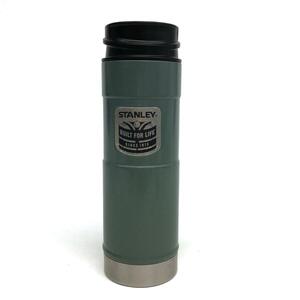 汚れ、擦れ、小傷有り。◆STANLEY スタンレー 水筒◆473ml/16oz カーキ BUILT FOR LIFE ボトル