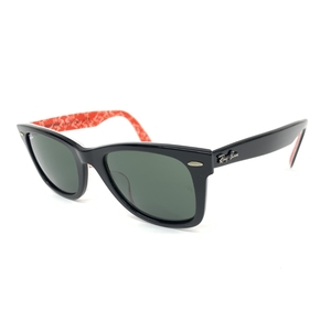 良好◆Ray-Ban レイバン ウェイファーラー サングラス◆RB2140-F ブラック/レッド ユニセックス サングラス sunglasses 服飾小物