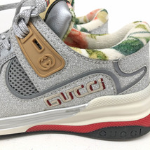 ◆GUCCI グッチ ウルトラペース スニーカー サイズ34◆ グレー レディース 靴 シューズ sneakers_画像7