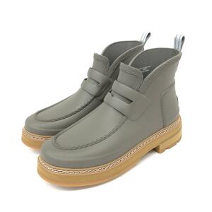  beautiful goods *HUNTER Hunter short boots EU38* gray rain boots rain shoes lady's shoes shoes shoes