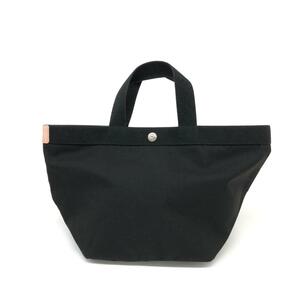  excellent *Herve chapelier Herve Chapelier handbag * black nylon boat shape lady's bag bag 