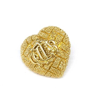 *Christian Dior Christian Dior брошь * Gold цвет эмблема Logo Heart женский Vintage аксессуары 