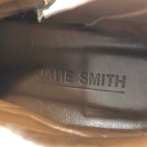 ◆JANE SMITH ジェーンスミス ショートブーツ 36.5◆ カーキ ベロア サイドジップ レディース 靴 シューズ ブーティー boots_画像6
