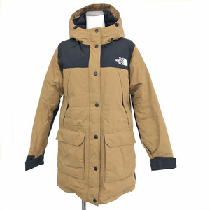 良好◆THE NORTH FACE ザノースフェイス マウンテンダウンジャケット サイズL◆NDW91935 ベージュ レディース アウター ゴアテックス