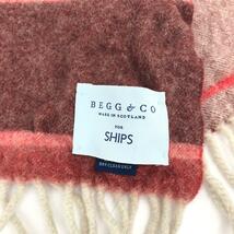 ◆SHIPS×BEGG＆CO. シップス×ベグアンドコー マフラー◆ レッド ウール・アンゴラ レディース マフラー ストール 襟巻 服飾小物_画像4