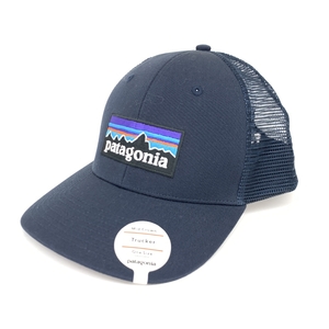 未使用品◆patagonia パタゴニア P-6 LOGO TRUCKER HAT キャップ ◆38017 ネイビー ユニセックス 帽子 服飾小物