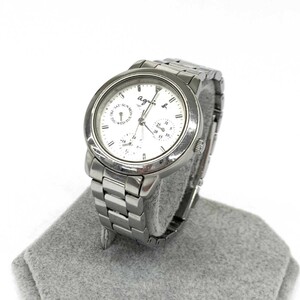 ◆agnes b. アニエスベー 腕時計 クロノグラフ◆V33J-0010 シルバーカラー SS レディース ウォッチ watch