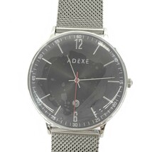 新品同様◆ADEXE アデクス 腕時計 クォーツ◆2046B-04 シルバーカラー SS メンズ ウォッチ watch_画像4