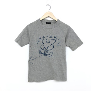 ◆HYSTERICS ヒステリックス 半袖カットソー フリーサイズ◆ グレー コットン レディース クマ トップス Tシャツ