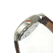 ◆JACK SPADE ジャックスペード 腕時計 ◆ シルバーカラー/ブラウン SS×レザー メンズ ウォッチ watch_画像6